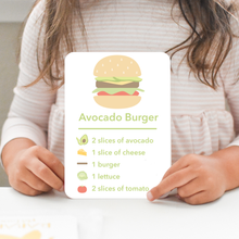 Load image into Gallery viewer, Burger Recipe Cards