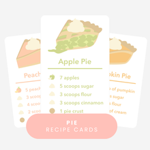 Load image into Gallery viewer, Pie Printable Sensory Recipe Cards