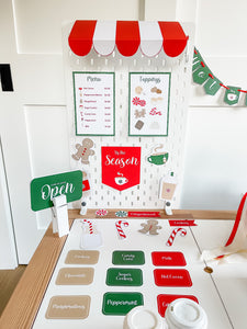 Red & White Hot Cocoa Dramatic Play Printables