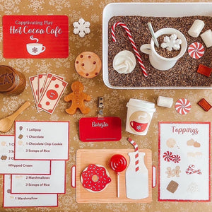 Red & White Hot Cocoa Dramatic Play Printables