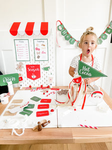 Red & White Hot Cocoa Dramatic Play Printables