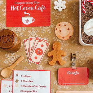 Red & White Hot Cocoa Dramatic Play Printables