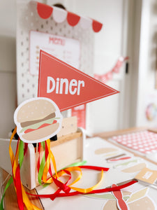 Burger Diner Dramatic Play Printable Kit