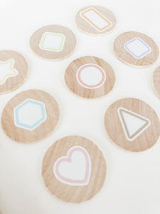 Shapes Wood Play Rounds