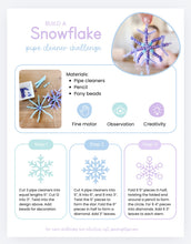 Load image into Gallery viewer, Snowflake Pipe Cleaner Challenge