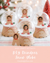 Load image into Gallery viewer, Reindeer &amp; Santa Snow Globes