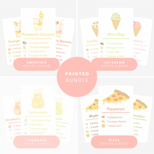Load image into Gallery viewer, Mud Kitchen Recipe Card Bundle | Printed &amp; Laminated