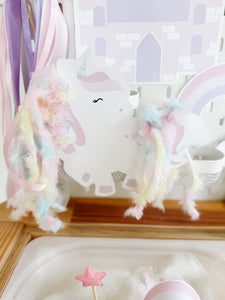 Unicorn Sensory & Dramatic Play Setup