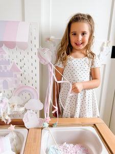 Unicorn Sensory & Dramatic Play Setup