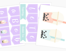 Load image into Gallery viewer, Boba Bubble Tea Shop Dramatic Play Kit