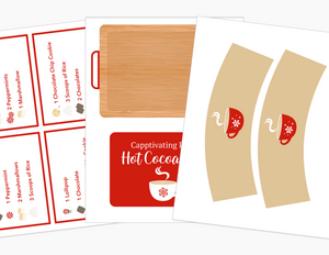 Red & White Hot Cocoa Dramatic Play Printables