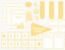 Load image into Gallery viewer, Lemonade Stand Pretend Play Printable Kit
