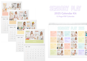 Sensory Play Calendar 2025