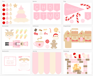 Pinkmas Christmas Printable Dramatic Play