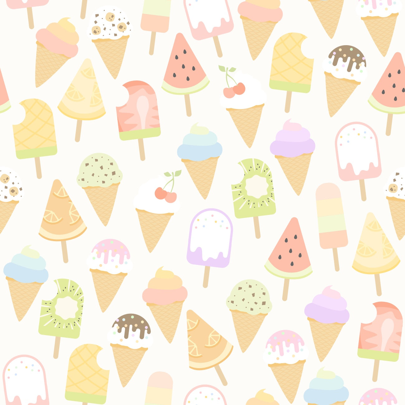 Popsicle Seamless Fabric Design