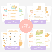 Load image into Gallery viewer, Fall Mud Kitchen Recipe Bundle