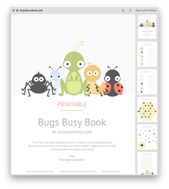 Bugs Busy Book