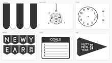 Load image into Gallery viewer, New Years Dramatic Play Printable