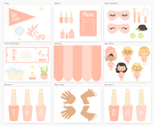 Load image into Gallery viewer, Spa Day Printable Dramatic Play