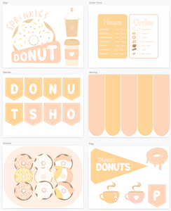 Donut Shop Printable Dramatic Play