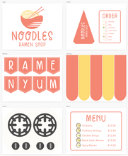 Load image into Gallery viewer, Ramen Noodle Shop Printable Dramatic Play