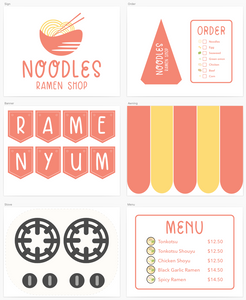 Ramen Noodle Shop Printable Dramatic Play