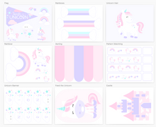 Load image into Gallery viewer, Unicorn Sensory &amp; Dramatic Play Setup