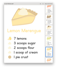 Load image into Gallery viewer, Pie Printable Sensory Recipe Cards