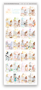 Letter of the Week Free Poster
