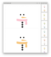Load image into Gallery viewer, Snowman Classroom Favors