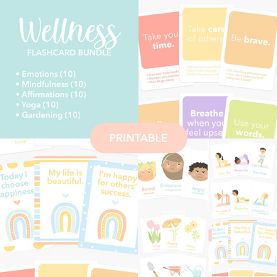 Wellness Flashcards Printable