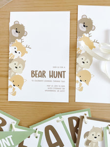 Bear Hunt Woodland Forest Birthday Theme
