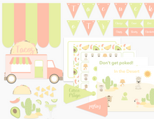 Load image into Gallery viewer, Pink Taco Truck Printable Dramatic Play Kit