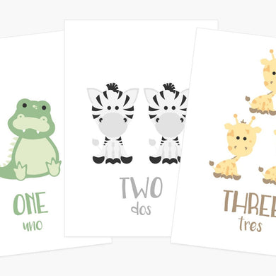 Counting Flashcards Animals