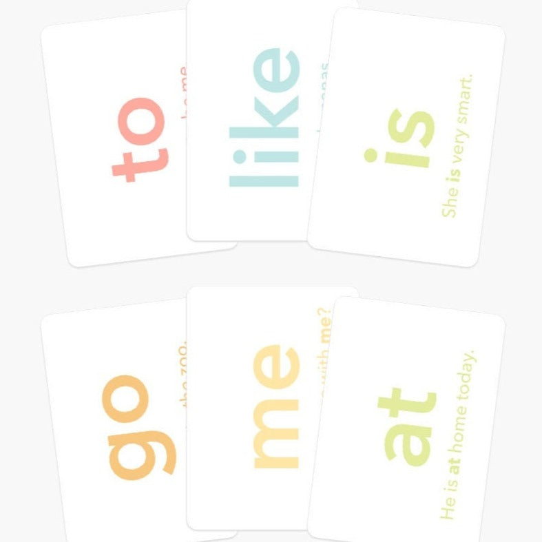 25 Sight Words Flash Cards