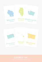 Load image into Gallery viewer, 50 States Flash Cards