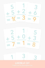 Load image into Gallery viewer, Basic Addition Flash Cards