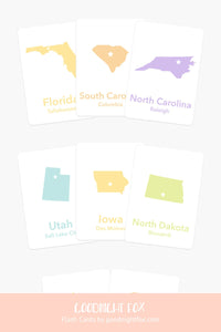 50 States Flash Cards