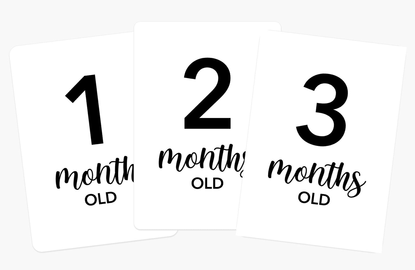 Newborn Baby Milestone Cards