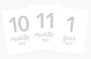 Newborn Baby Milestone Cards