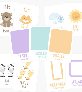 Montessori Flashcards Basics Bundle