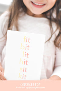 Rhyming Words Flash Cards