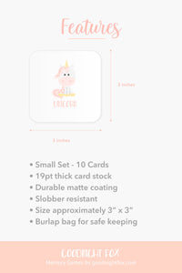 Unicorn and Rainbows Memory Game