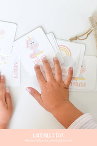 Unicorn and Rainbows Memory Game