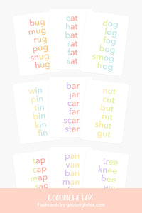 Rhyming Words Flash Cards