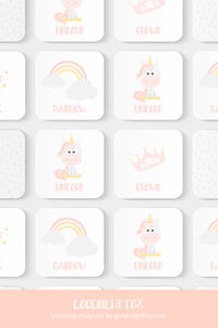 Unicorn and Rainbows Memory Game