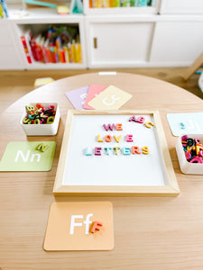Magnetic Board + Letters + Cards Sensory Kit – GoodnightFox
